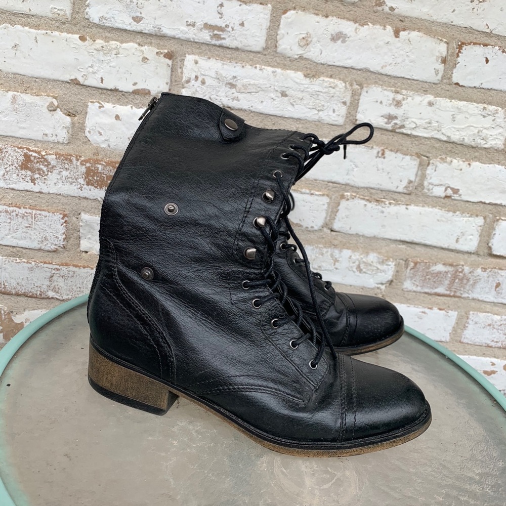 Steve Madden southwestern combat boots